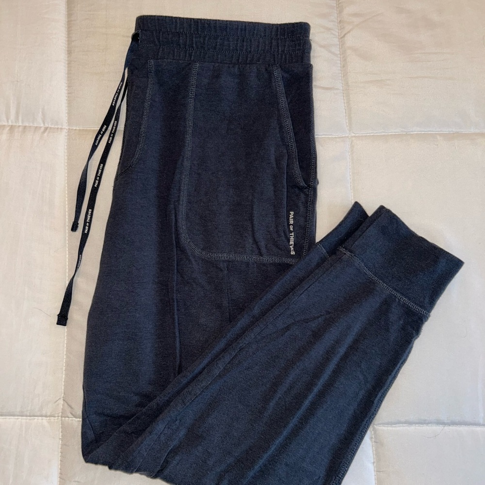 Mens Navy Jogger Sweatpants